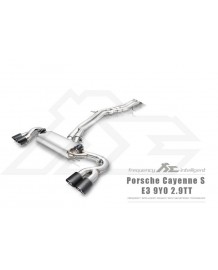 Echappement Inox Fi EXHAUST Porsche Cayenne S 2.9T E3 - Ligne Cat/FAP-Back à valves