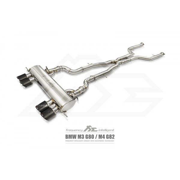 Echappement FI EXHAUST BMW M4 G82 G83 / M3 G80 + Competition (2021+)-Ligne Cat-Back à valves