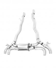 Ligne d'échappement inox FAP-Back à valves MILLTEK BMW M5 + Compétition (F90) (2020+) (Homologuée)