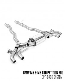 Ligne d'échappement inox FAP-Back à valves MILLTEK BMW M5 + Compétition (F90) (2020+) (Homologuée)
