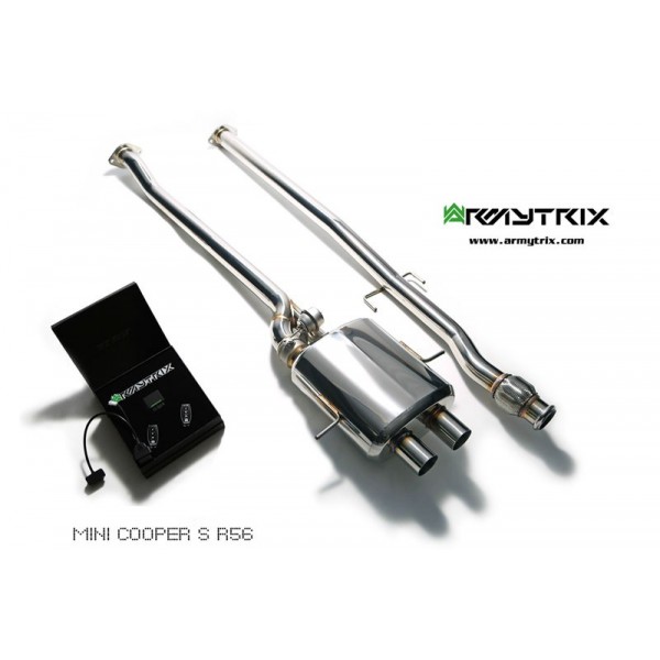 Echappement ARMYTRIX MINI Cooper S 1,6 (R56) - Ligne Cat-Back à valves