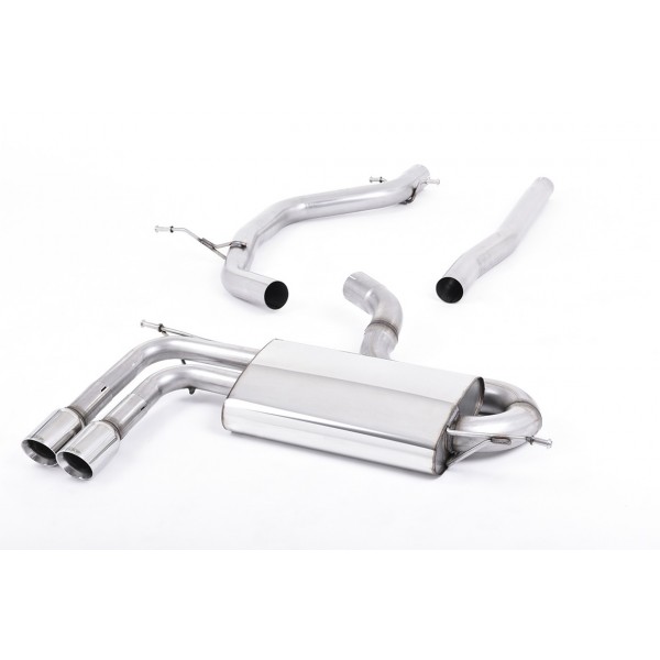 Ligne d'échappement Cat-Back MILLTEK Seat LEON FR 2,0 TDI 170Ch DPF (2005-2013)