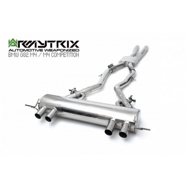 Echappement ARMYTRIX BMW M4 G82 G83 / M3 G80 + Competition (2021+)-Ligne Cat-Back à valves