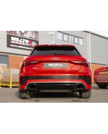 Ligne d'échappement FAP-Back à valves MILLTEK Audi RS3 8Y Sportback 400Ch (2021+)(Homologuée)