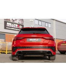 Ligne d'échappement FAP-Back à valves MILLTEK Audi RS3 8Y Sportback 400Ch (2021+)(Race)