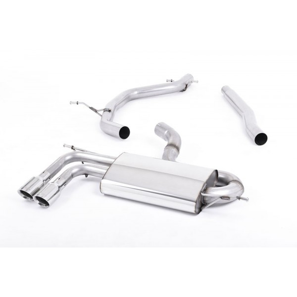 Ligne d'échappement inox Cat-Back MILLTEK Audi A3 1,8 TSI 3 Portes 2WD 8P (2008-2012)