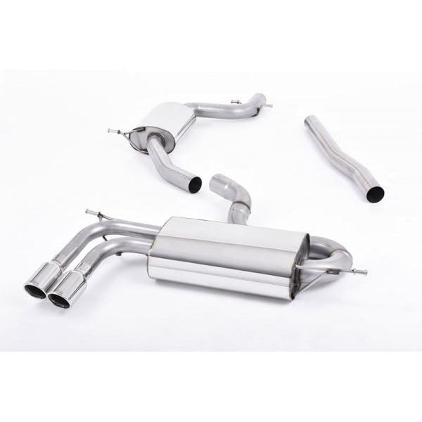 Ligne d'échappement inox Cat-Back MILLTEK Audi A3 1,8 TSI 3 Portes 2WD 8P (2008-2012)