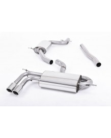 Ligne d'échappement inox Cat-Back MILLTEK Audi A3 1,8 TSI 3 Portes 2WD 8P (2008-2012)