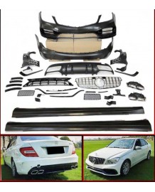 Kit carrosserie look C63 W205 pour Mercedes Classe C W204 (2007-2013)