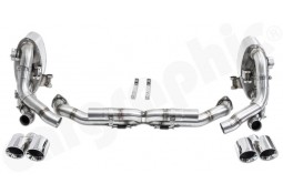 Echappement CARGRAPHIC Porsche 911 Carrera 2/4/S/GTS (997.2) -Ligne Cat-Back à valves