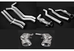 Echappement Inox CAPRISTO Audi RS6 C8 / RS7 C8 (2020+) - Ligne Cat/Fap-Back à valves (ovales)