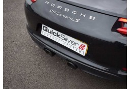 Echappement inox QUICKSILVER Porsche 991.2 (2016+) - Silencieux à valves + Catalyseurs Race