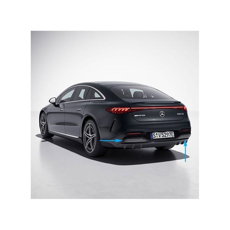 Bandes De Protection Seuil De Coffre Pour Mercedes EQS (V297) 2021-2023 – 104x8,5 Cm – Antidérapantes, Faciles à Coller