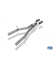 Echappement inox FOX Mercedes SLK 200 / 250 / 350 / 250 CDI R172 (sans Pack AMG)- Silencieux + X-pipe