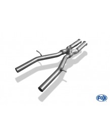 Echappement inox FOX Mercedes SLK 200 / 250 / 350 / 250 CDI R172 (sans Pack AMG)- Silencieux + X-pipe