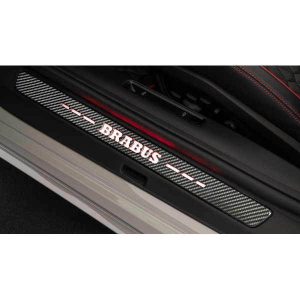 Seuils de portes Carbone lumineux BRABUS PORSCHE 911 992 Turbo S (2020+)