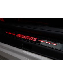 Seuils de portes Carbone lumineux BRABUS PORSCHE 911 992 Turbo S (2020+)