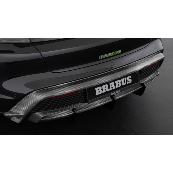 Extension de pare-chocs arrière Carbone BRABUS PORSCHE TAYCAN Turbo S (2020+)