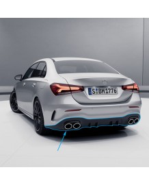 Diffuseur arrière + embouts échappements A45 S AMG pour Mercedes Classe A BERLINE (V177) Pack AMG