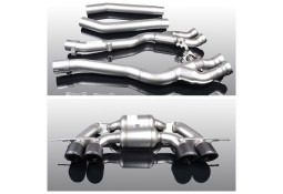 Echappement inox AC SCHNITZER pour BMW M4 G82 G83 / M3 G80 G81 + Competition (2021+)-Ligne Fap-Back à valves Racing