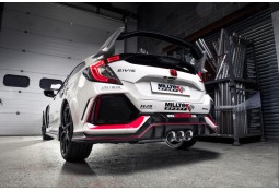 Ligne d'échappement inox Cat/Fap-Back MILLTEK HONDA Civic Type R FK8 2.0 i-VTEC (2017+)(Homologuée)