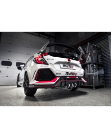 Ligne d'échappement inox Cat/Fap-Back MILLTEK HONDA Civic Type R FK8 2.0 i-VTEC (2017+)(Homologuée)