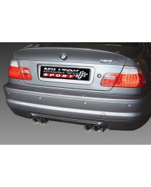 Echappement inox MILLTEK BMW M3 E46 3,2 Coupé & Cabriolet + CSL (2001-2007): Silencieux