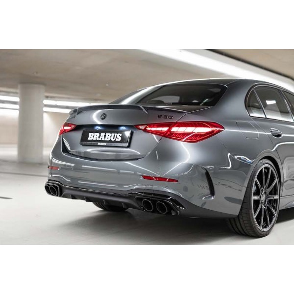 Embouts Échappement Noir Brillant Pour Mercedes Classe C W206 AMG Line 2022