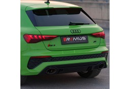 Echappement inox REMUS Audi RS3 8Y Sportback 400Ch (2021+)-Ligne Fap-Back à valves Racing