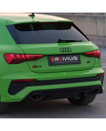 Echappement inox REMUS Audi RS3 8Y Sportback 400Ch (2021+)-Ligne Fap-Back à valves Homologuée