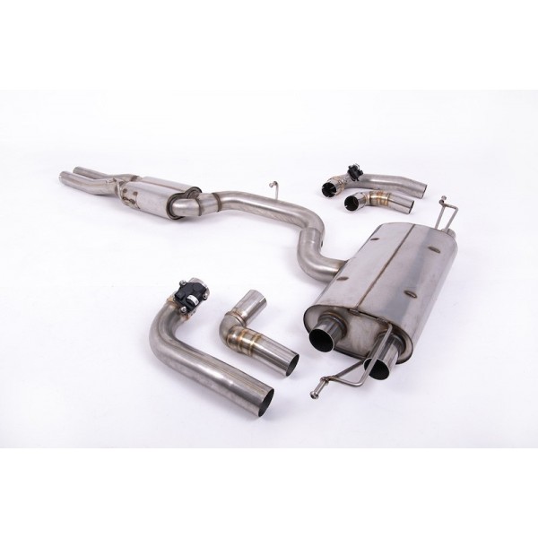 Ligne d'échappement inox FAP-Back à valves MILLTEK Audi RS3 8Y Sportback 400Ch (2021+)(Homologuée)