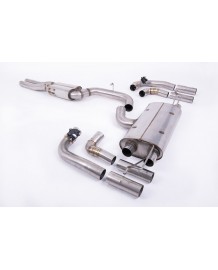 Ligne d'échappement inox FAP-Back à valves MILLTEK Audi RS3 8Y Berline 400Ch (2021+)(Homologuée)