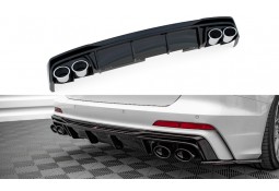 Diffuseur + Embouts look S6 pour AUDI A6 / S6 Avant + Berline S-line C8 (2018-2025)