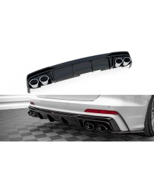 Diffuseur + Embouts look S6 pour AUDI A6 / S6 Avant + Berline S-line C8 (2018-2025)