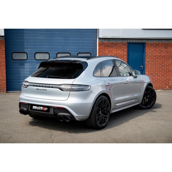 Echappement inox MILLTEK Porsche Macan GTS & Turbo 2,9 V6 95.2B FAP (2019+)- Silencieux à valves