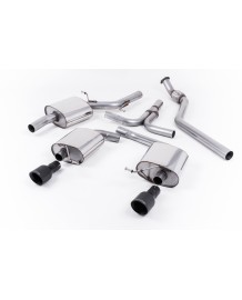 Ligne d'échappement inox Cat-Back MILLTEK Audi A5 2,0 TFSI Coupé/Cabriolet B8 2WD & 4WD (2008-2012))