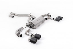 Ligne d'échappement inox Cat/Fap-Back à valves MILLTEK VW Golf 7.5R 2,0 TSI 300/310Ch avec / sans FAP (2017+)(2019+) Racing 80mm