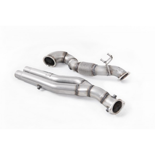 Downpipe + Suppression catalyseurs MILLTEK Audi TTRS MK3 8S 2,5 TFSI avec FAP (2019+)