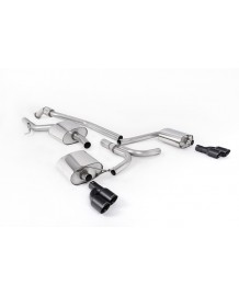 Ligne d'échappement inox Cat-Back MILLTEK Audi A5 2,0 TFSI Coupé/Cabriolet/Sportback B8 2WD & 4WD (2008-2012)(Look S5)