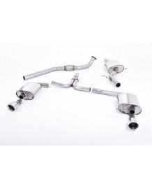 Ligne d'échappement inox Cat-Back MILLTEK Audi A5 2,0 TFSI Coupé/Sportback B8 2WD & 4WD (2008-2012)