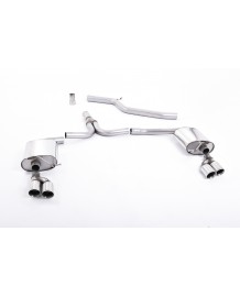 Ligne d'échappement Cat-Back MILLTEK Audi A5 3,0 TDI B8 Sportback Quattro (2009-2012)(Look S5)