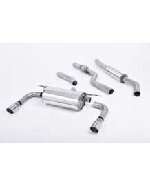 Ligne d'échappement inox Cat-Back MILLTEK BMW 328i F30 Pack M BA N20 (2012-2015)(Look 335i)(homologuée)