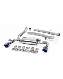 Ligne d'échappement inox Cat-Back à valves MILLTEK Ford Focus RS MK3 2,3 EcoBoost 4wd (2016-2018)(Race)