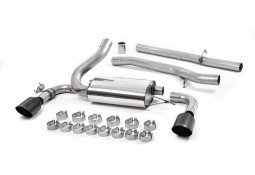 Ligne d'échappement inox Cat-Back à valves MILLTEK Ford Focus RS MK3 2,3 EcoBoost 4wd (2016-2018)(Race)