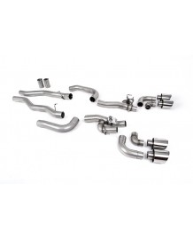 Ligne d'échappement inox FAP-Back à valves MILLTEK BMW M8 + Compétition Gran Coupé F93 LCI (2021+)