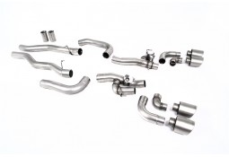 Ligne d'échappement inox FAP-Back à valves MILLTEK BMW M8 + Compétition (F91/F92) (2020+)