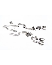 Ligne d'échappement inox FAP-Back à valves MILLTEK BMW M8 + Compétition (F91/F92) (2020+)