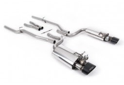 Ligne d'échappement inox Cat-Back à valves MILLTEK pour Audi RS4 B7 4,2 V8 (2006-2008)