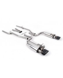 Ligne d'échappement inox Cat-Back à valves MILLTEK pour Audi RS4 B7 4,2 V8 (2006-2008)