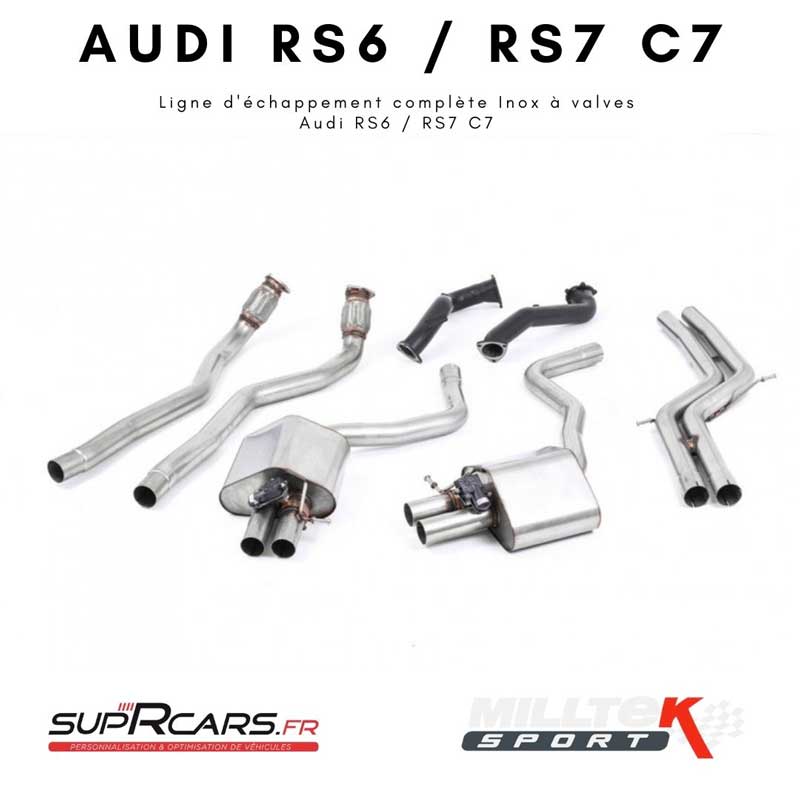 Ligne échappement audi rs6 c7